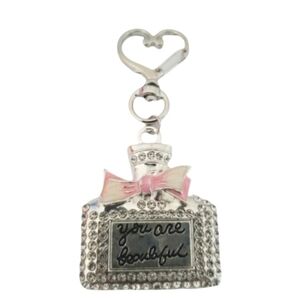Handcrafted Perfume Keychain (pink)